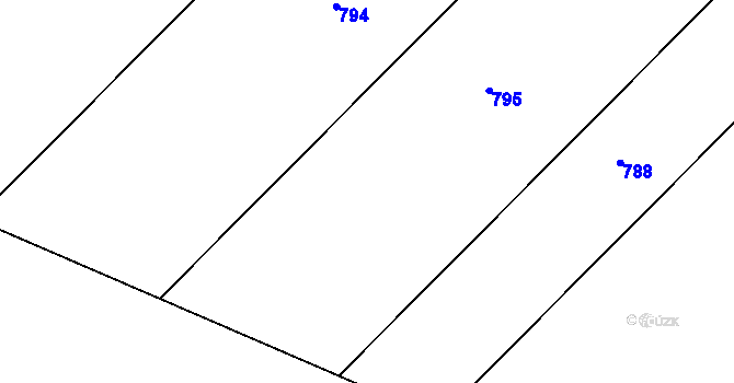 Parcela st. 231/33 v KÚ Třebovětice, Katastrální mapa