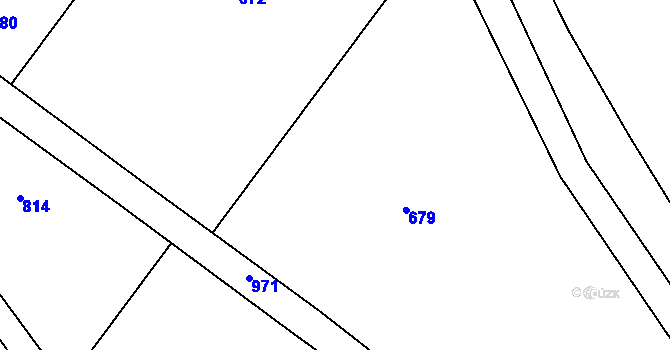 Parcela st. 242/11 v KÚ Třebovětice, Katastrální mapa