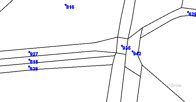 Parcela st. 285/9 v KÚ Třebovětice, Katastrální mapa