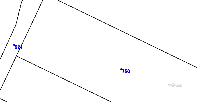 Parcela st. 347/13 v KÚ Třebovětice, Katastrální mapa