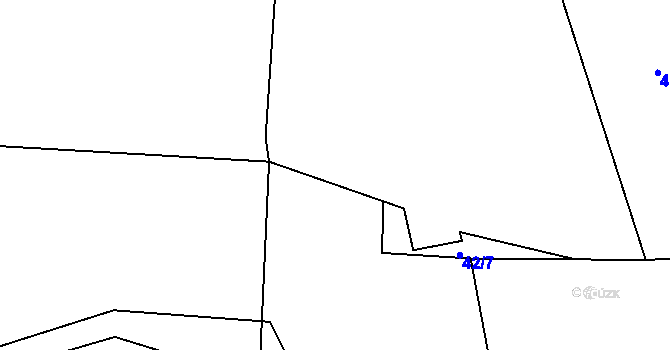 Parcela st. 77/3 v KÚ Třebovice, Katastrální mapa