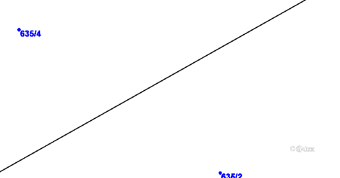 Parcela st. 595/2 v KÚ Třebovice, Katastrální mapa