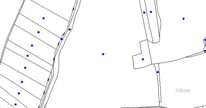 Parcela st. 105/1 v KÚ Hlaváčova Lhota, Katastrální mapa