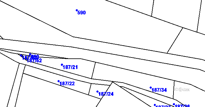 Parcela st. 131/11 v KÚ Třebusice, Katastrální mapa