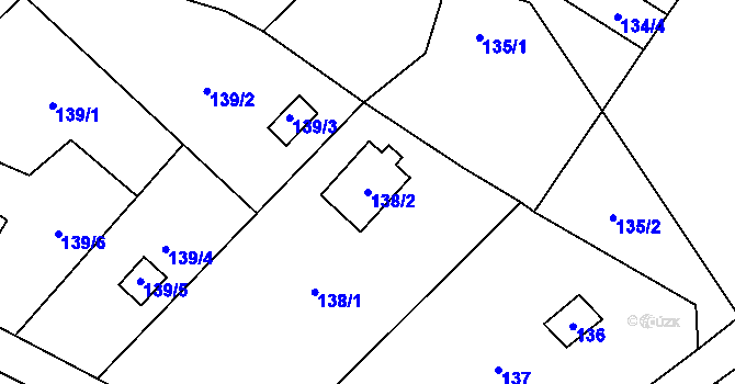 Parcela st. 138/2 v KÚ Třemošná, Katastrální mapa