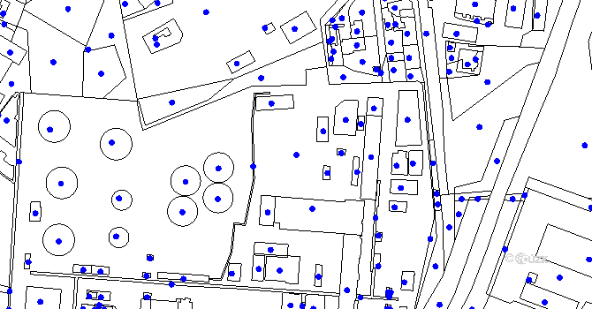 Parcela st. 809/5 v KÚ Třemošná, Katastrální mapa
