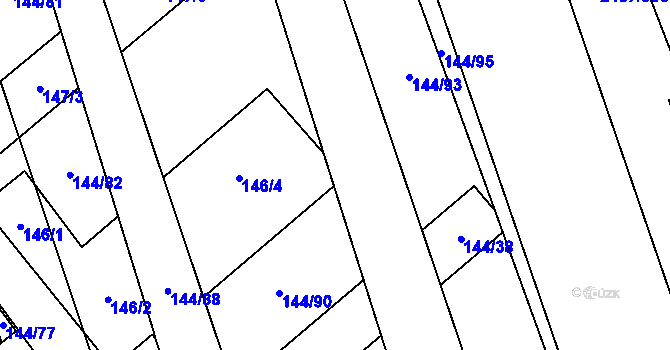 Parcela st. 146/5 v KÚ Třemošná, Katastrální mapa