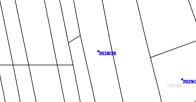 Parcela st. 2028/26 v KÚ Třemošná, Katastrální mapa