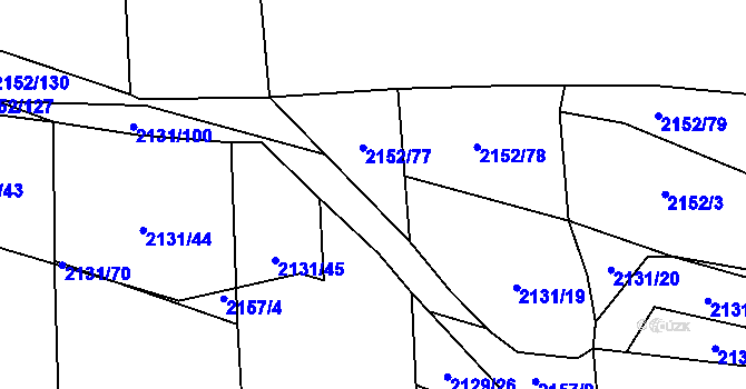 Parcela st. 2131/18 v KÚ Třemošná, Katastrální mapa