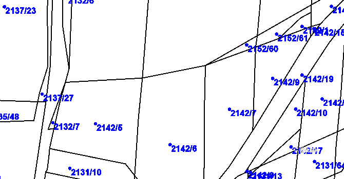 Parcela st. 2152/64 v KÚ Třemošná, Katastrální mapa