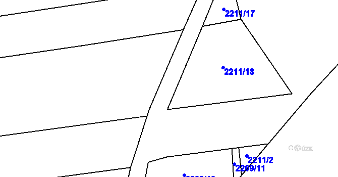 Parcela st. 2303/281 v KÚ Třemošná, Katastrální mapa