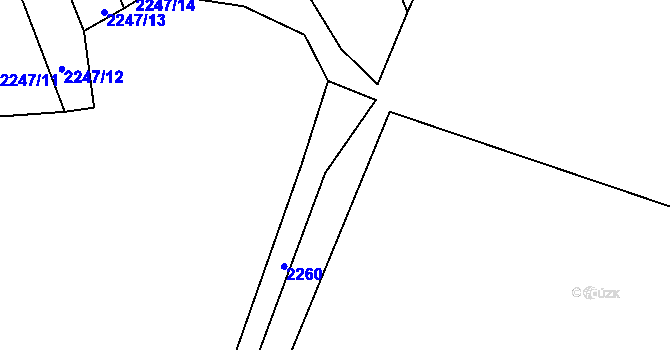Parcela st. 2371/122 v KÚ Třemošná, Katastrální mapa