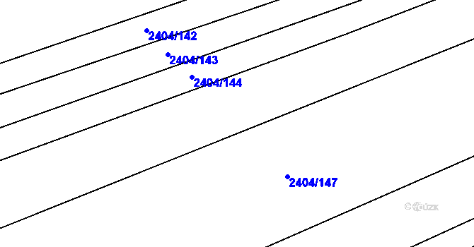 Parcela st. 2404/146 v KÚ Třemošná, Katastrální mapa