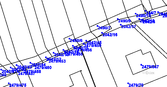 Parcela st. 2479/459 v KÚ Třemošná, Katastrální mapa