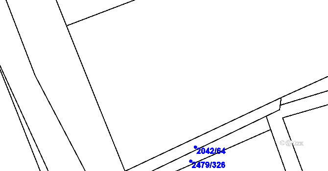 Parcela st. 2487/220 v KÚ Třemošná, Katastrální mapa