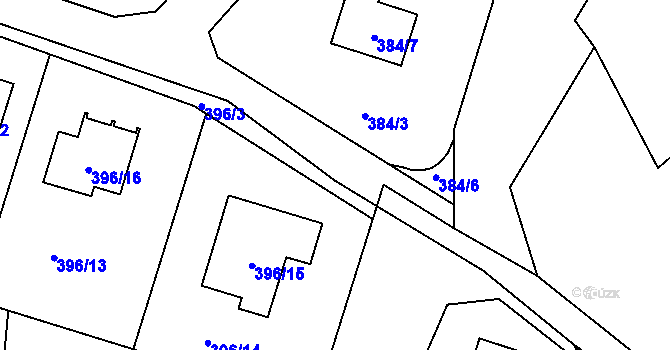 Parcela st. 9/10 v KÚ Záluží u Třemošné, Katastrální mapa