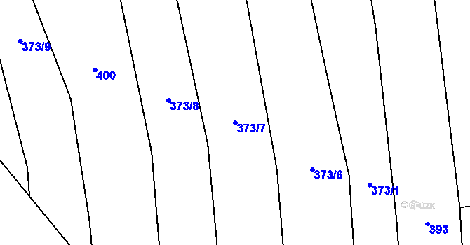 Parcela st. 373/7 v KÚ Třemošnice, Katastrální mapa