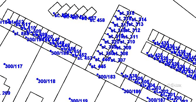 Parcela st. 360 v KÚ Třemošnice nad Doubravou, Katastrální mapa