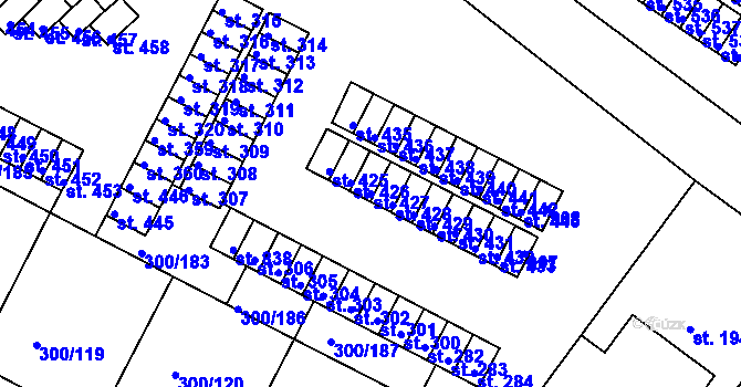 Parcela st. 427 v KÚ Třemošnice nad Doubravou, Katastrální mapa