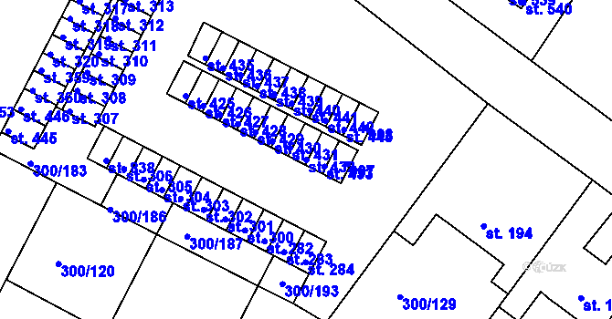 Parcela st. 432 v KÚ Třemošnice nad Doubravou, Katastrální mapa