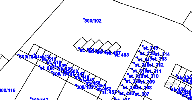 Parcela st. 456 v KÚ Třemošnice nad Doubravou, Katastrální mapa