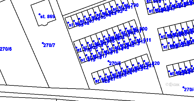 Parcela st. 816 v KÚ Třemošnice nad Doubravou, Katastrální mapa