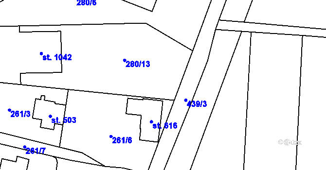 Parcela st. 274/5 v KÚ Třemošnice nad Doubravou, Katastrální mapa