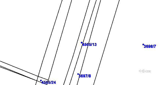 Parcela st. 4565/13 v KÚ Třešť, Katastrální mapa