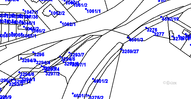 Parcela st. 4601 v KÚ Třešť, Katastrální mapa