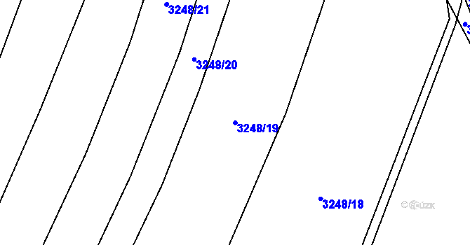 Parcela st. 3248/19 v KÚ Třešť, Katastrální mapa