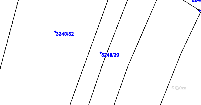Parcela st. 3248/29 v KÚ Třešť, Katastrální mapa