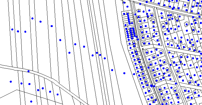 Parcela st. 106/5 v KÚ Tři Dvory, Katastrální mapa