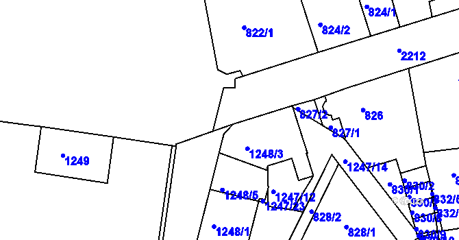 Parcela st. 813/4 v KÚ Třinec, Katastrální mapa