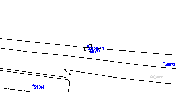 Parcela st. 2258/11 v KÚ Třinec, Katastrální mapa
