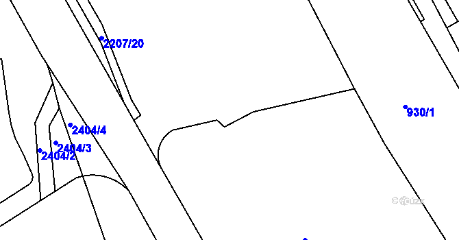 Parcela st. 1073/11 v KÚ Třinec, Katastrální mapa