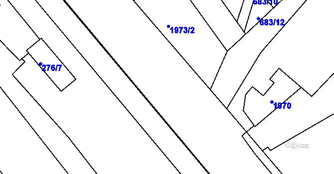 Parcela st. 2246/15 v KÚ Třinec, Katastrální mapa