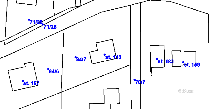 Parcela st. 143 v KÚ Kojkovice u Třince, Katastrální mapa