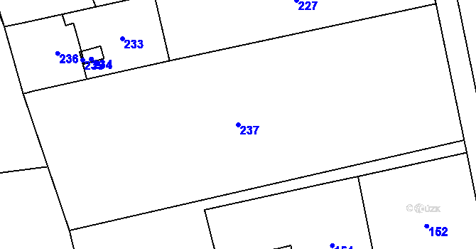 Parcela st. 656/9 v KÚ Český Puncov, Katastrální mapa