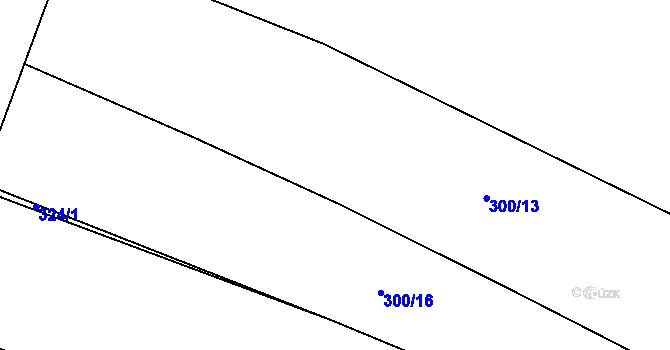 Parcela st. 300/14 v KÚ Třeskonice, Katastrální mapa