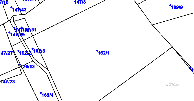 Parcela st. 162/1 v KÚ Drslavice u Tupadel, Katastrální mapa