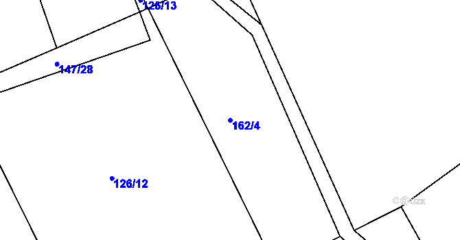 Parcela st. 162/4 v KÚ Drslavice u Tupadel, Katastrální mapa