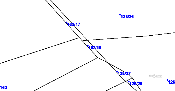 Parcela st. 162/18 v KÚ Drslavice u Tupadel, Katastrální mapa