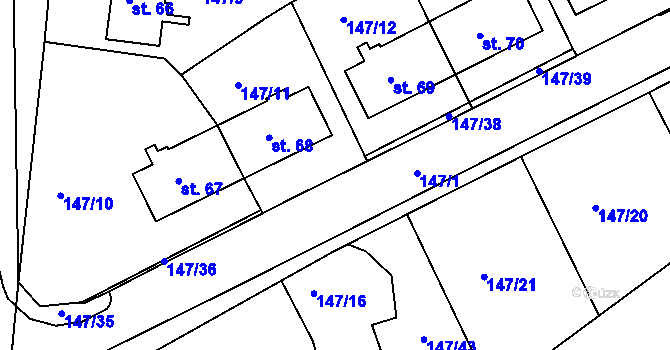 Parcela st. 147/37 v KÚ Drslavice u Tupadel, Katastrální mapa