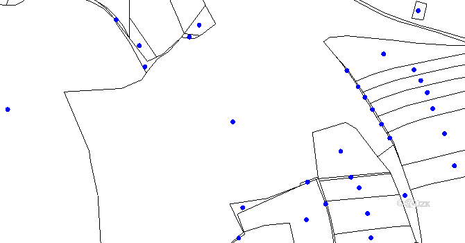 Parcela st. 186/2 v KÚ Tajanov u Tupadel, Katastrální mapa