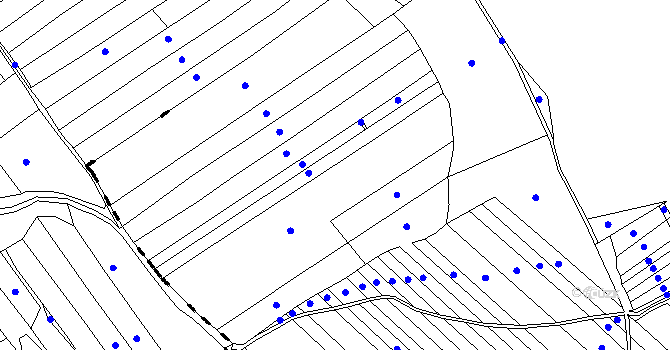 Parcela st. 254 v KÚ Bumbalka, Katastrální mapa