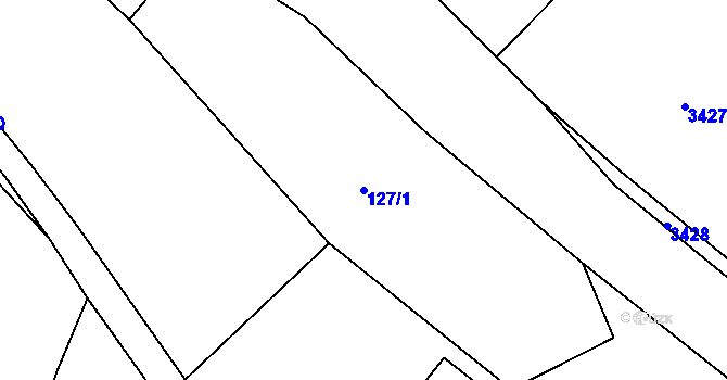 Parcela st. 127/1 v KÚ Mašov u Turnova, Katastrální mapa