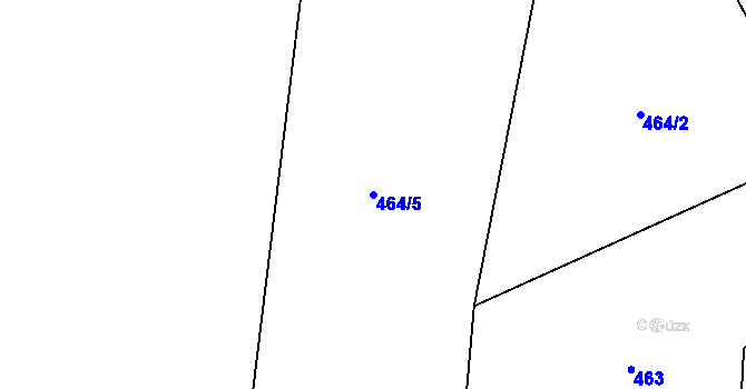 Parcela st. 464/5 v KÚ Mašov u Turnova, Katastrální mapa