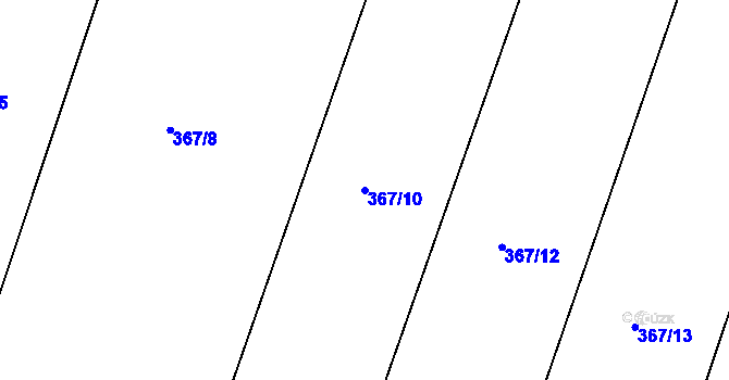 Parcela st. 367/10 v KÚ Turov nad Loučnou, Katastrální mapa