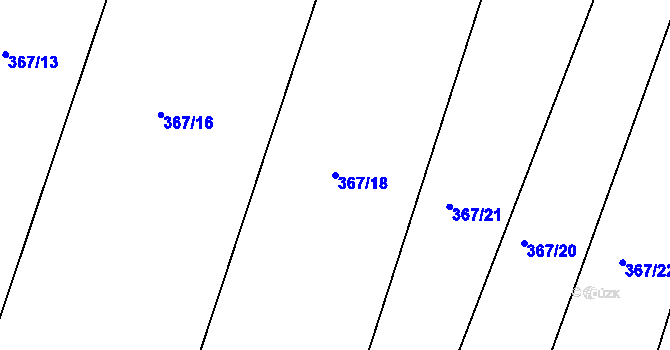 Parcela st. 367/18 v KÚ Turov nad Loučnou, Katastrální mapa