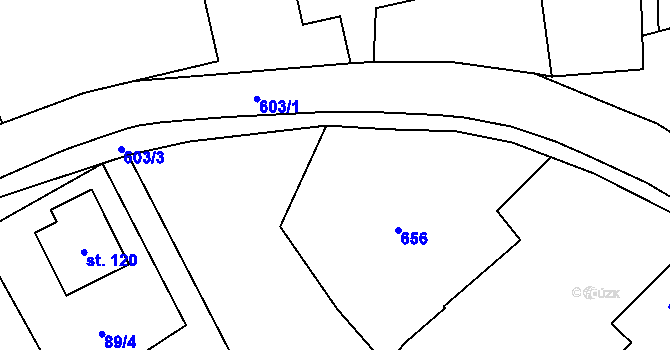 Parcela st. 62 v KÚ Kacákova Lhota, Katastrální mapa